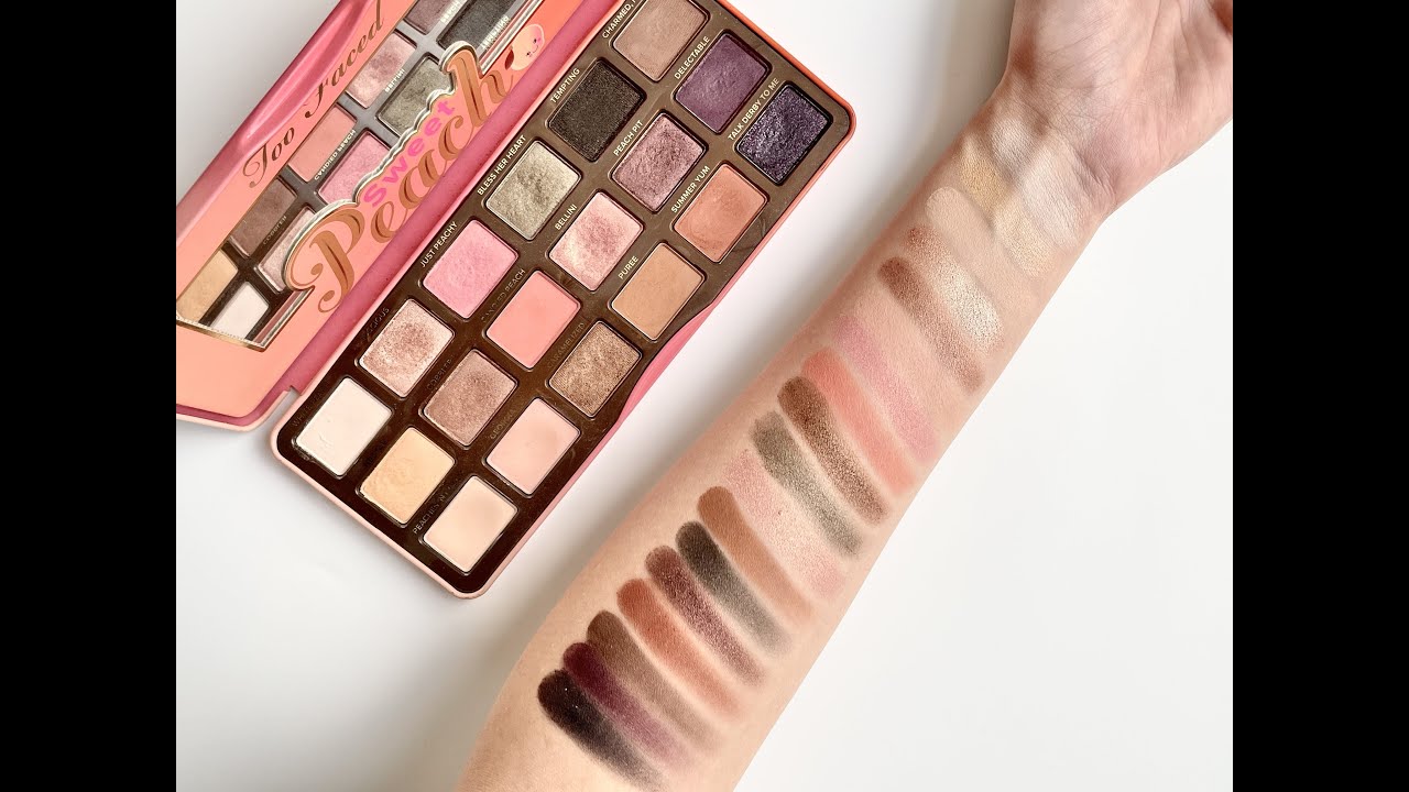 Too Faced Sweet Peach Eyeshadow Palette Swatches