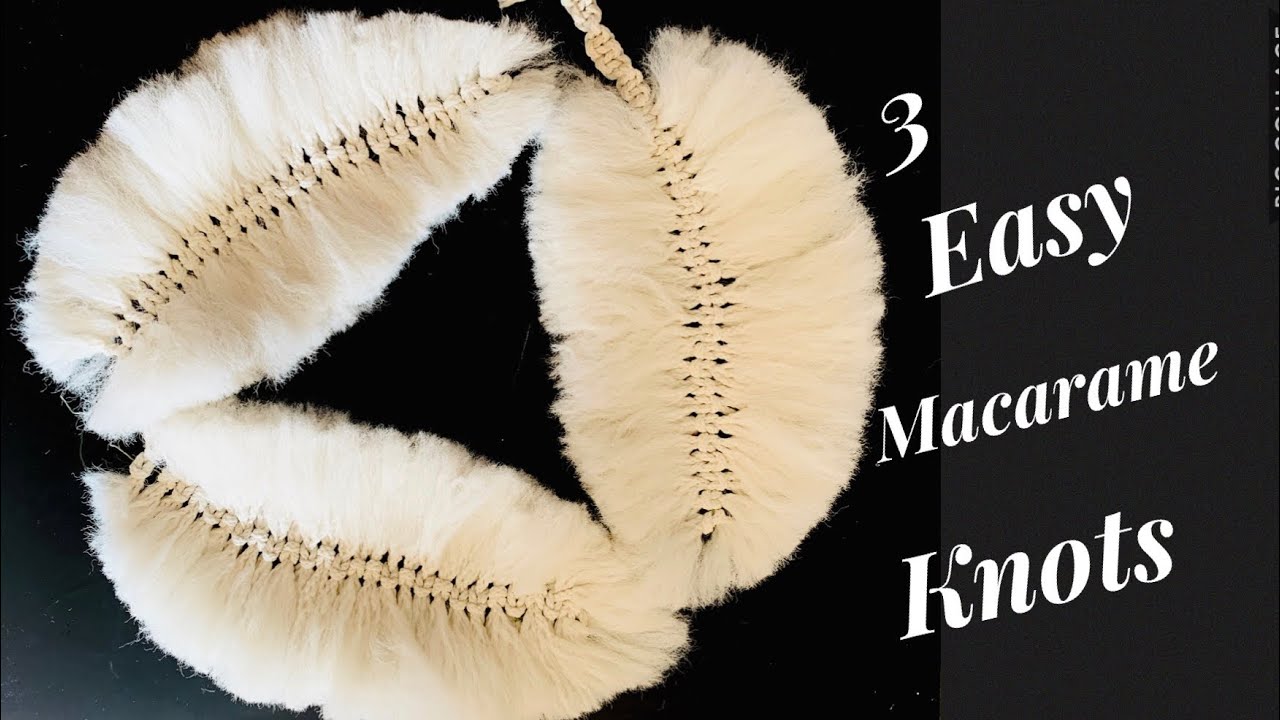 3 Easy Macrame Knots || Macrame Tutorial for beginners || Macrame Feathers DIY