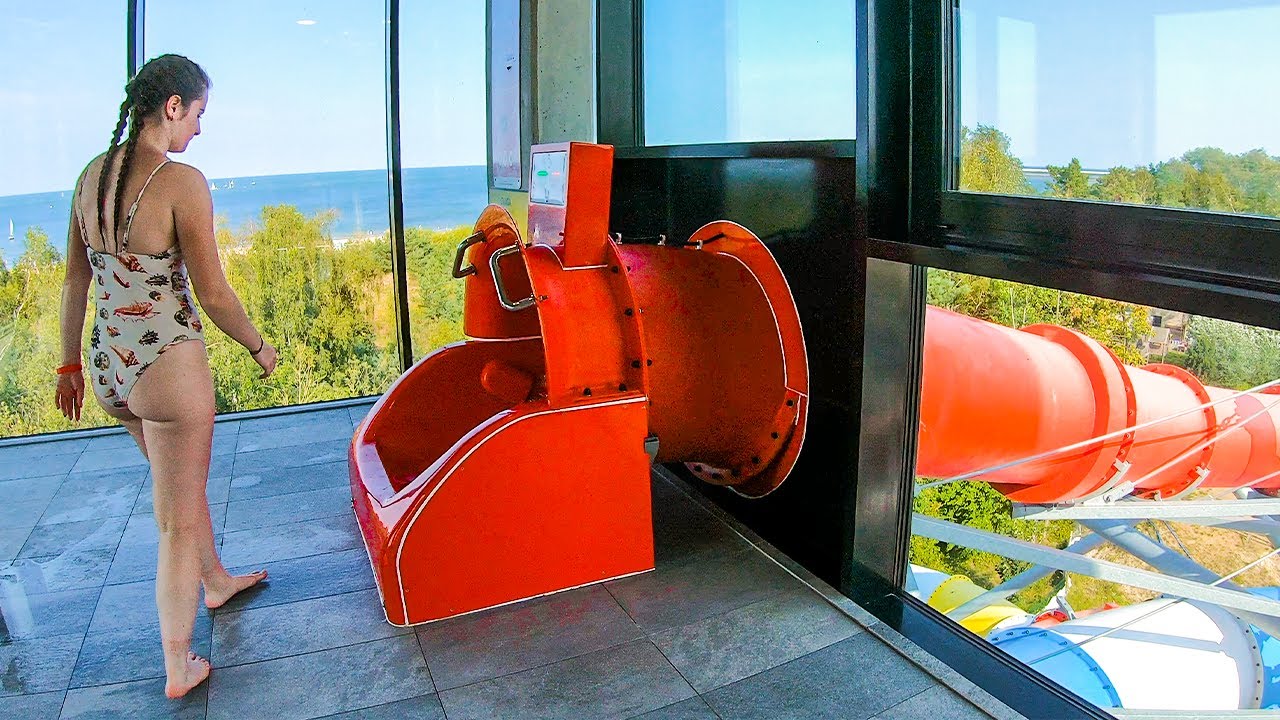 Waterslides at Baltic Park Molo Aquapark