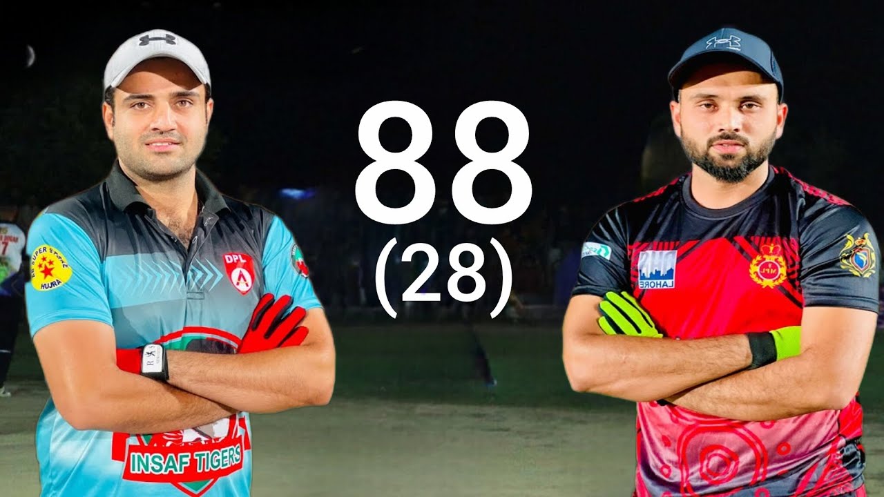 TAMOUR MIRZA VS AHSAN CHITTA || 88 RUNS CHASED BY 28 BALLS || BIG MATCH TAPE BALL CRICKET ||