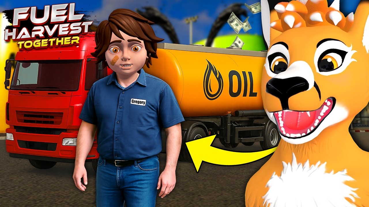 ZATRUDNIŁEM GREGORY'EGO JAKO KIEROWCĘ CIĘŻARÓWKI! | Fuel Harvest Together