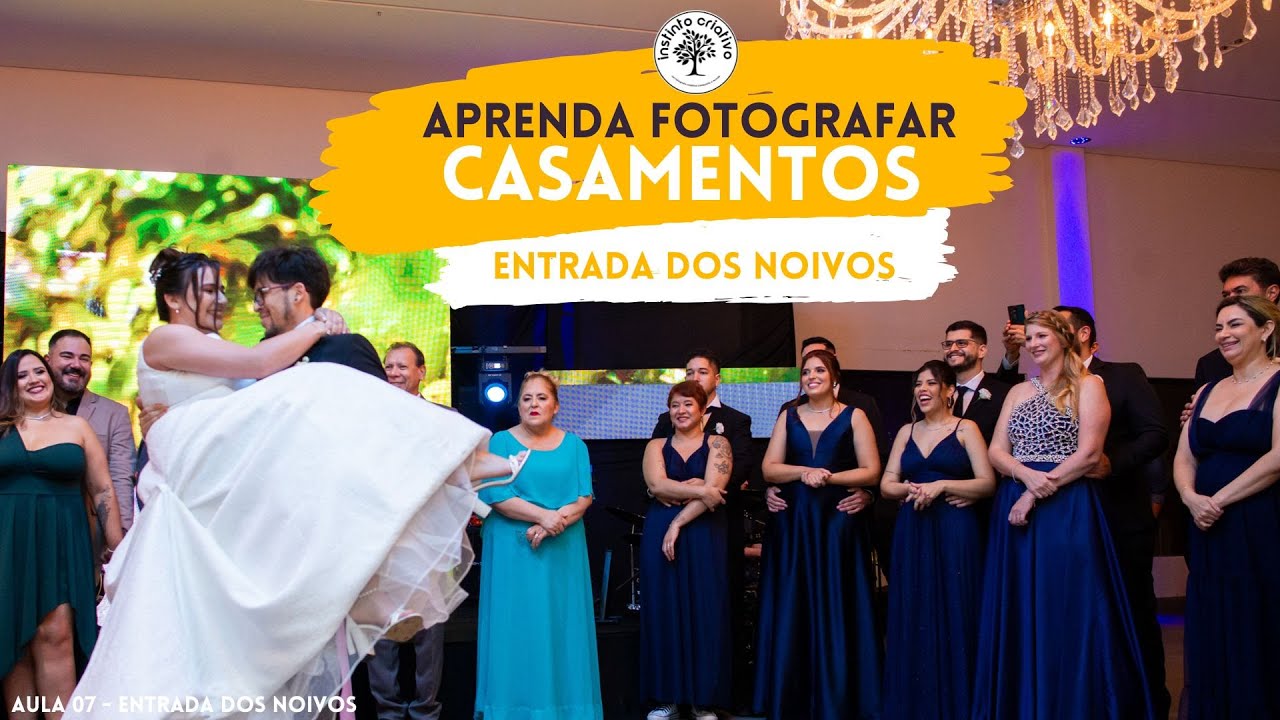 Aprenda fotografar casamentos. Entrada dos noivoi. Um guia para fotógrafos