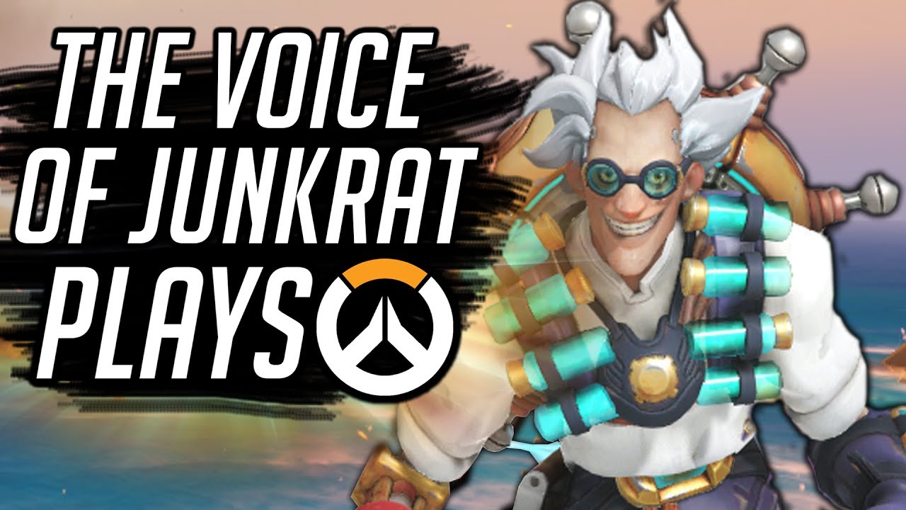 THE REAL VOICE OF JUNKRAT PLAYS OVERWATCH!!