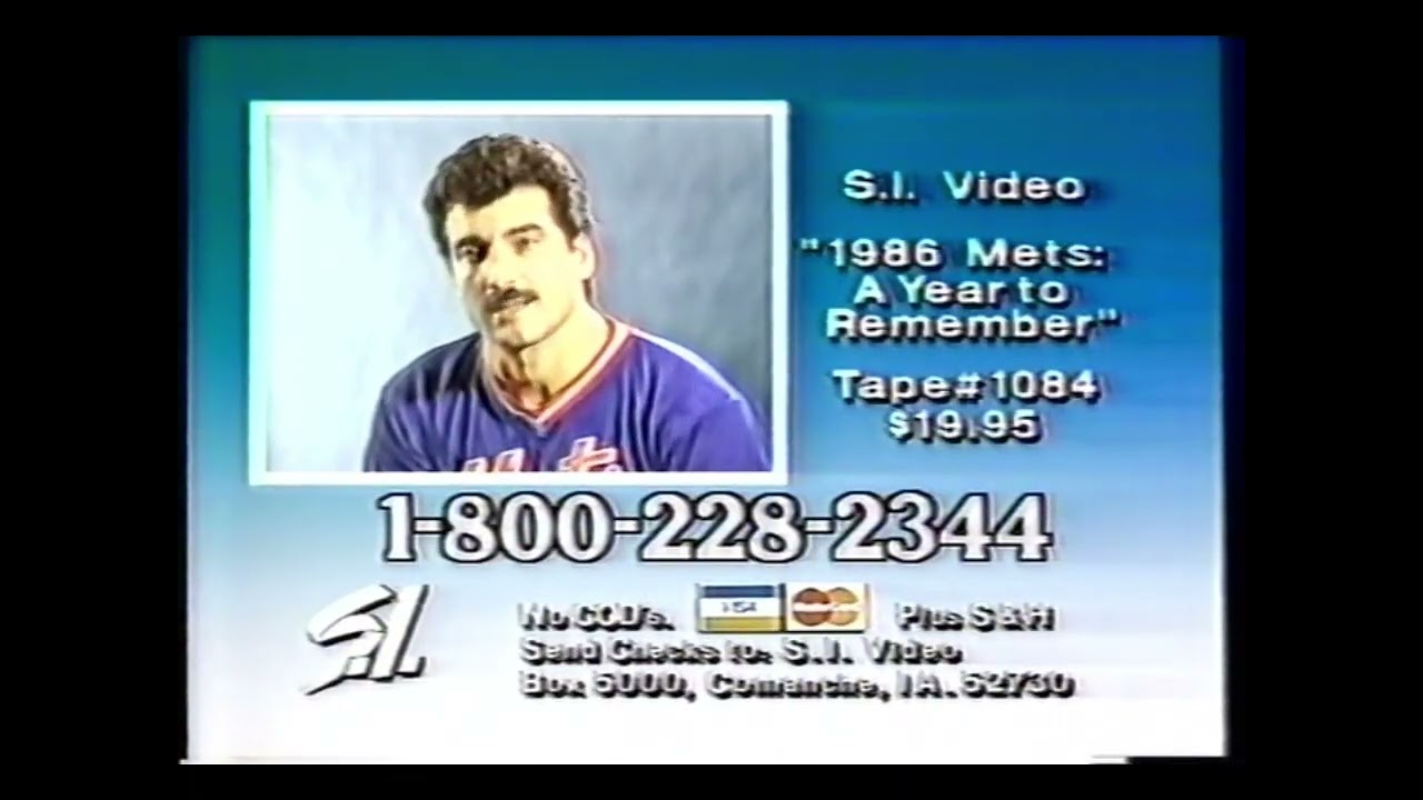 August 1987 1986 Mets A Year to Remember Sports Illustrated VHS Commercial Commercial