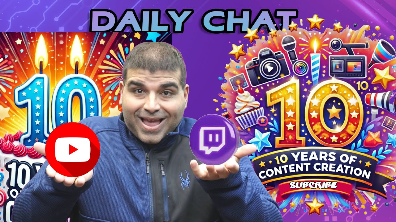 Daily Chat 10 year anniversary of Content Creating