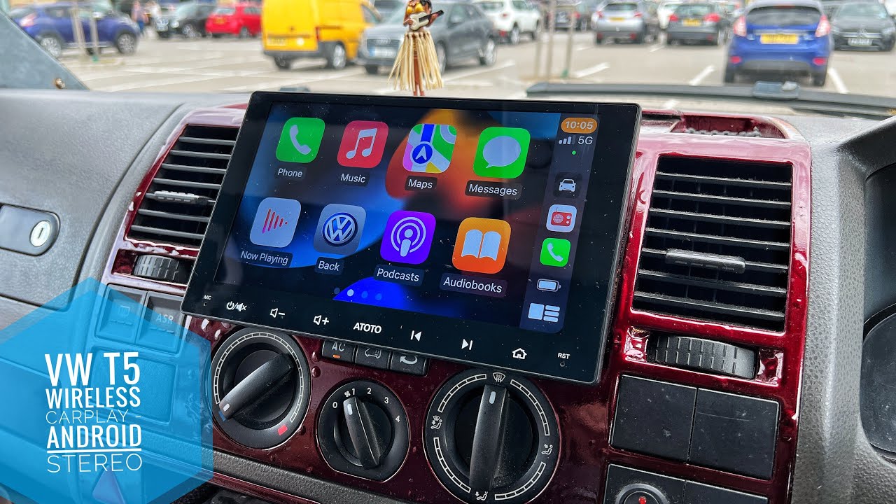 Беспроводная система Apple CarPlay для VW Transporter T5 и автомобильной стереосистемы ATOTO A6 P...