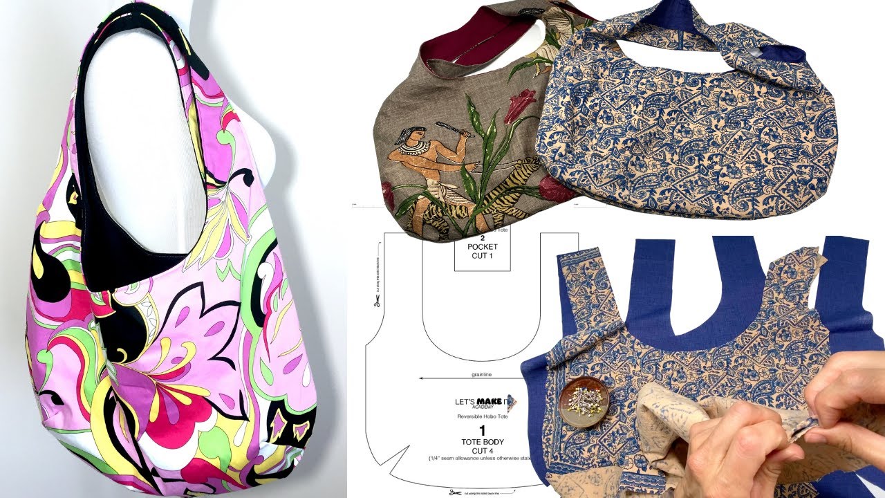 REVERSIBLE HOBO BAG TUTORIAL