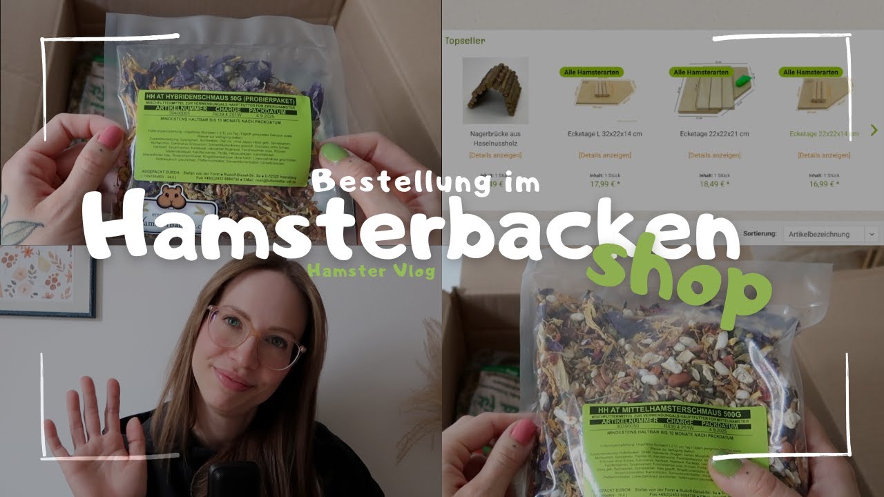 Hamsterbacken-Shop - Bestellung und Unboxing | Hamster Vlog