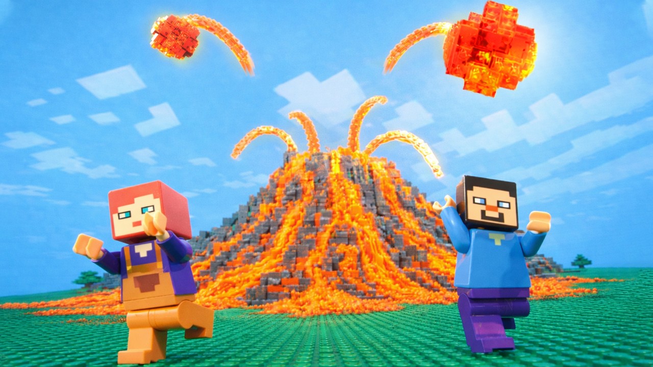 RUN! LEGO Minecraft World Under Attack: Survive… or Die?