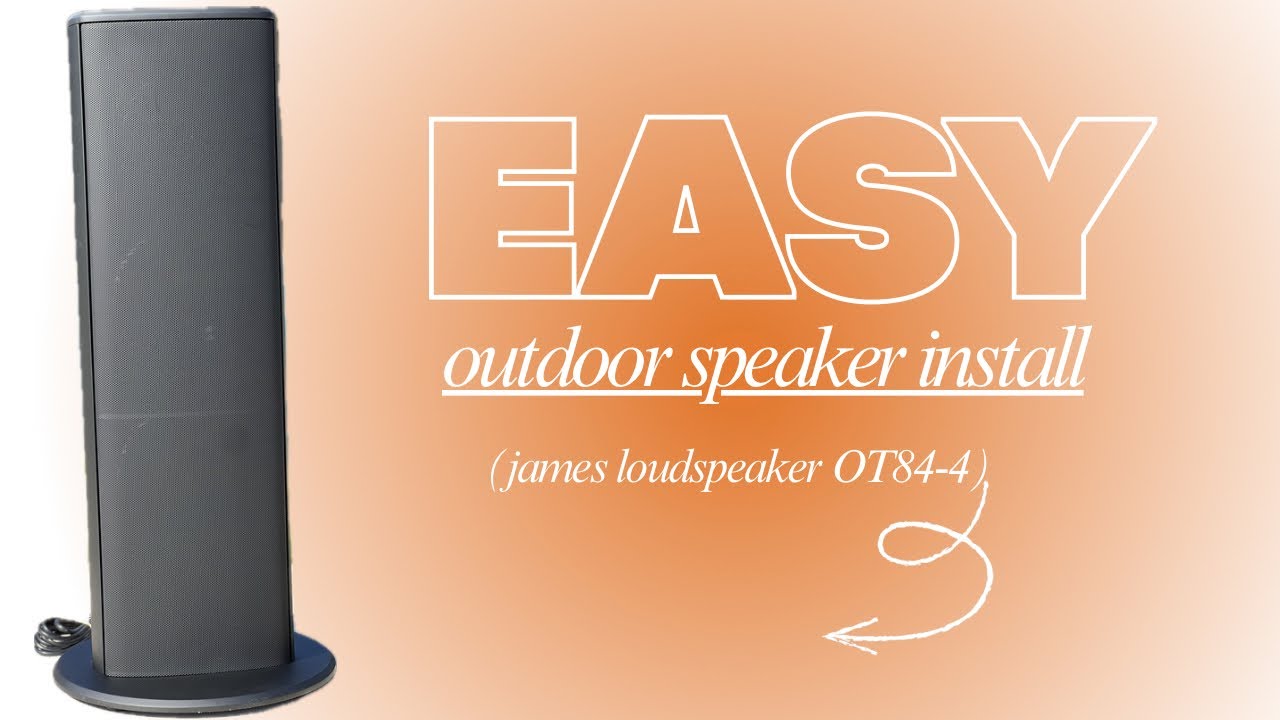 ПРОСТАЯ установка уличного динамика | James Loudspeaker OT84-4