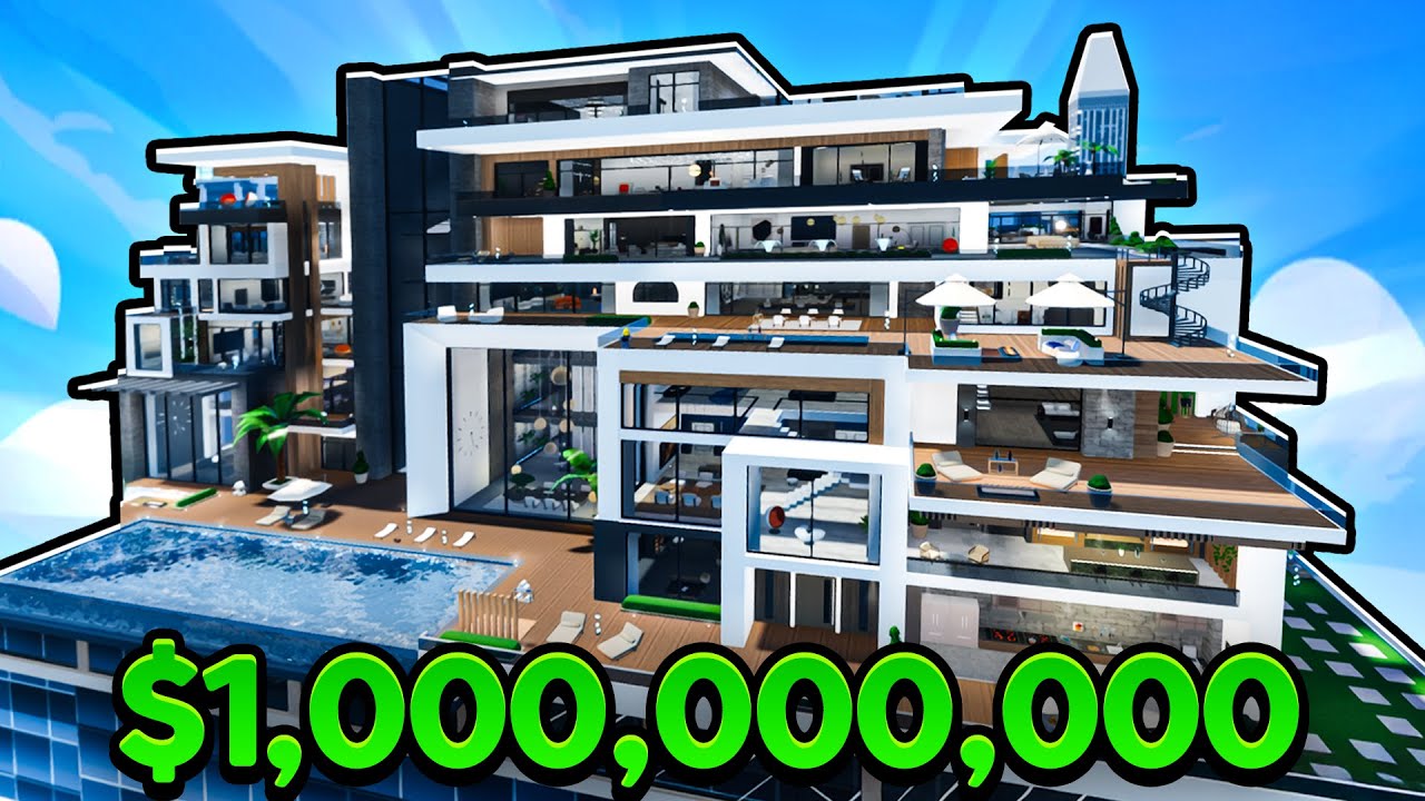 Я построил МЕГАнебоскреб-пентхаус стоимостью 1 000 000 000 долларов в Roblox!