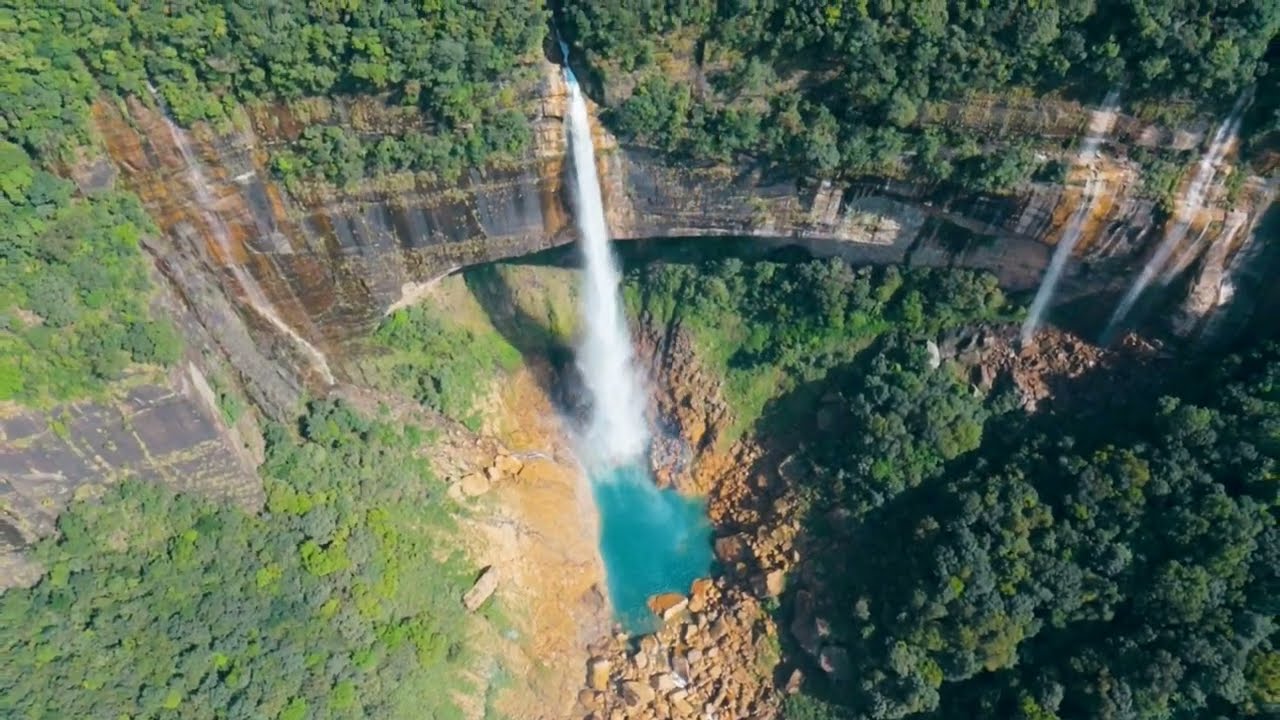 From the air - Cherrapunjee, Meghalaya, India - the wettest place on earth.
