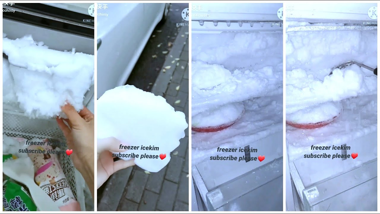 *ASMR* FREEZER STORE SCRAPING, FROST EATING🤤❄❄❄🤍
