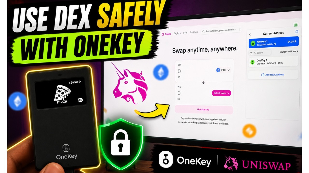 Как использовать Uniswap с аппаратным кошельком OneKey | Руководство по безопасной торговле DeFi