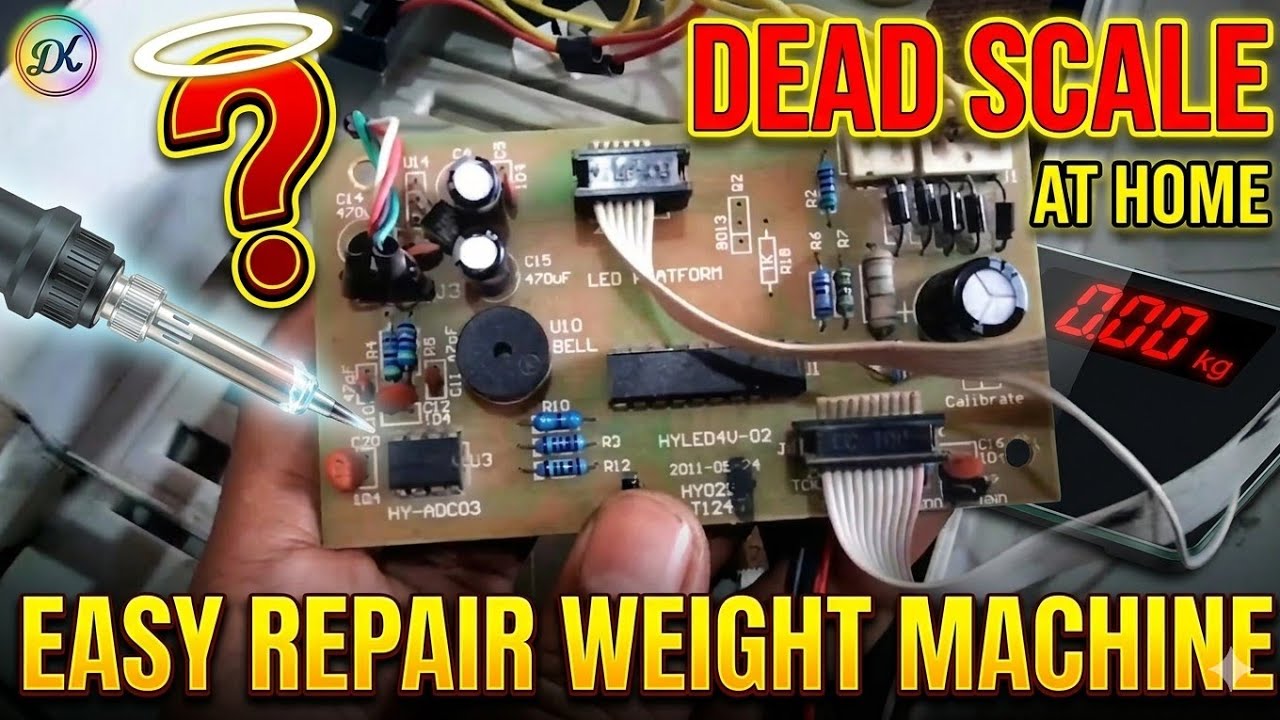 how to repair weight machine at home-dead Weight calculate scale-repair computer canta Dk electronic