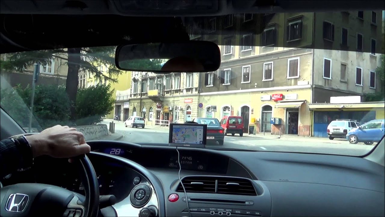 Driving through Rijeka - Croatia (Hrvatska)