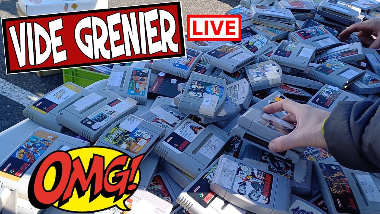 Vide Grenier Live Un Déstockage RETROGAMING incroyable ! 😮 #videgrenier #retrogaming #viral #omg