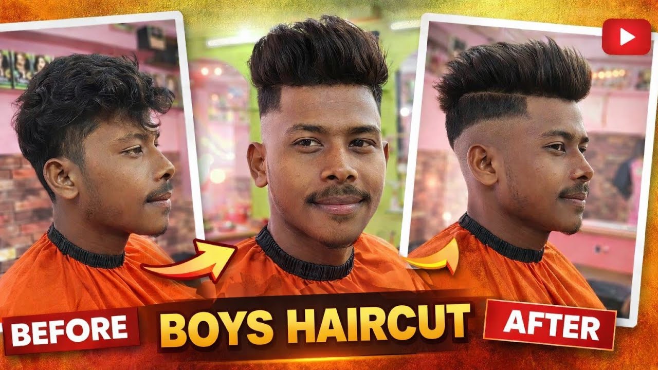 🔥 BOYS HAIRCUT TRANSFORMATION | Before After Haircut Style 💇‍♂️