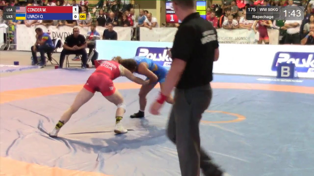 Repechage WW - 50 kg: W. CONDER (USA) v. O. LIVACH (UKR)
