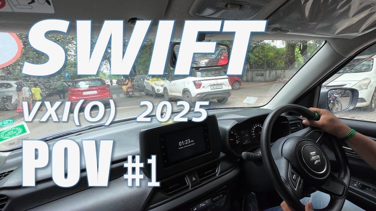 Swift VXI (O) 2025 POV Drive 🚗 #1| Busy Indian Roads | Real City Traffic Experience
