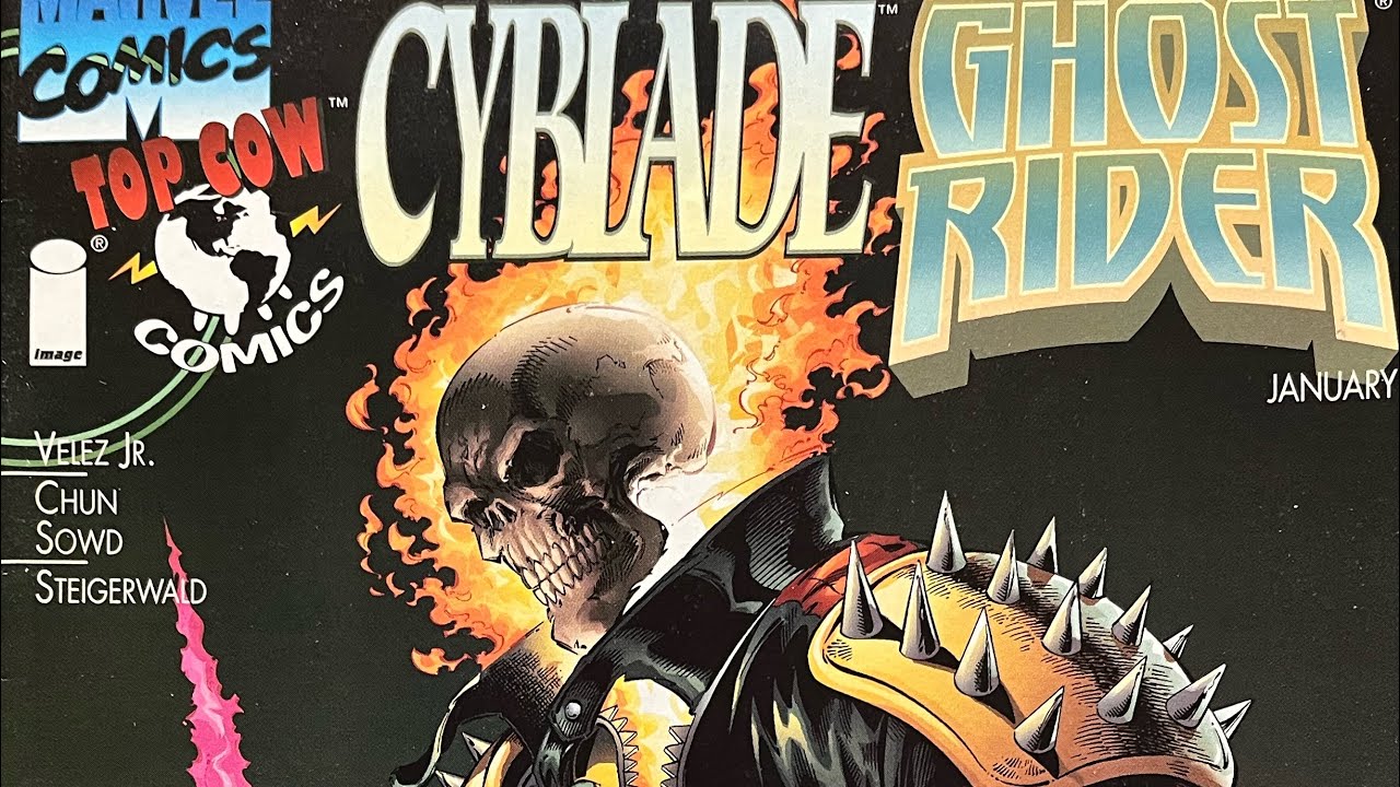 Cyblade and GhostRider? Marvel and Topcow crossover and Anthony Chun does his best work.