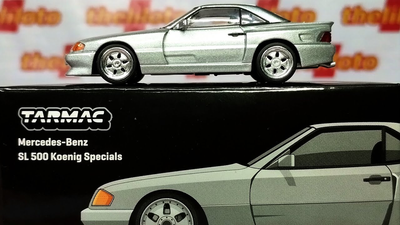 TARMAC MERCEDES BENZ SL 500 KOENIG SPECIALS SILVER UNBOXING MERCY DIECAST MINISCALE 1:64