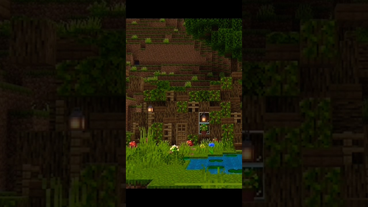 A tree stump house! #minecraft #minecraftbuilding #speedbuild #gaming #timelapse #minecraftbuilds