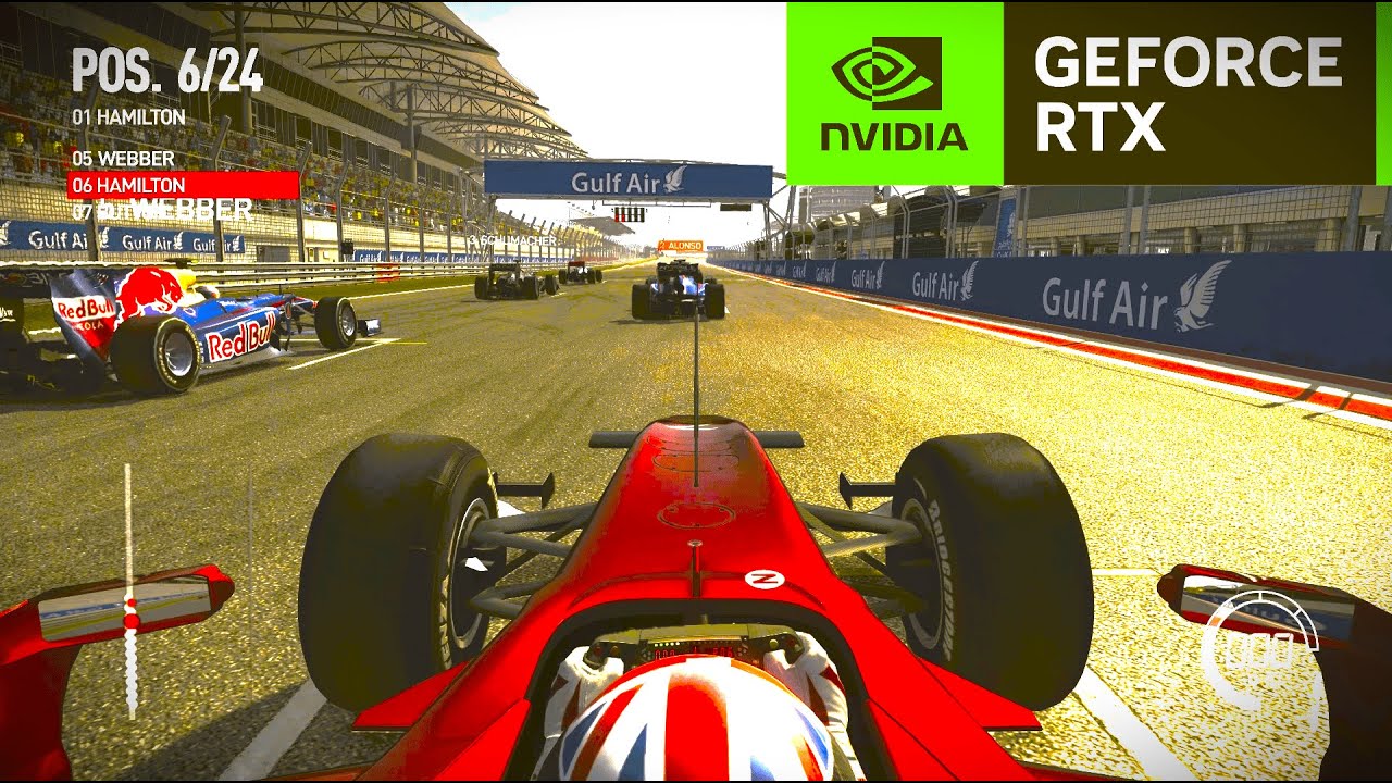 F1 2010 - Lewis Hamilton Ferrari Career Mode Part 1 - (Bahrain) | Legendary Difficulty