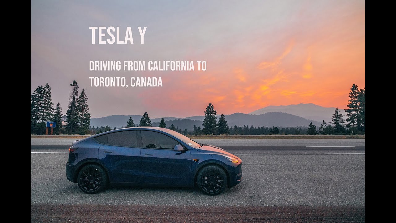 Driving the Tesla Y from California to Toronto, Canada + Tesla Camping !!! -  Episode 1