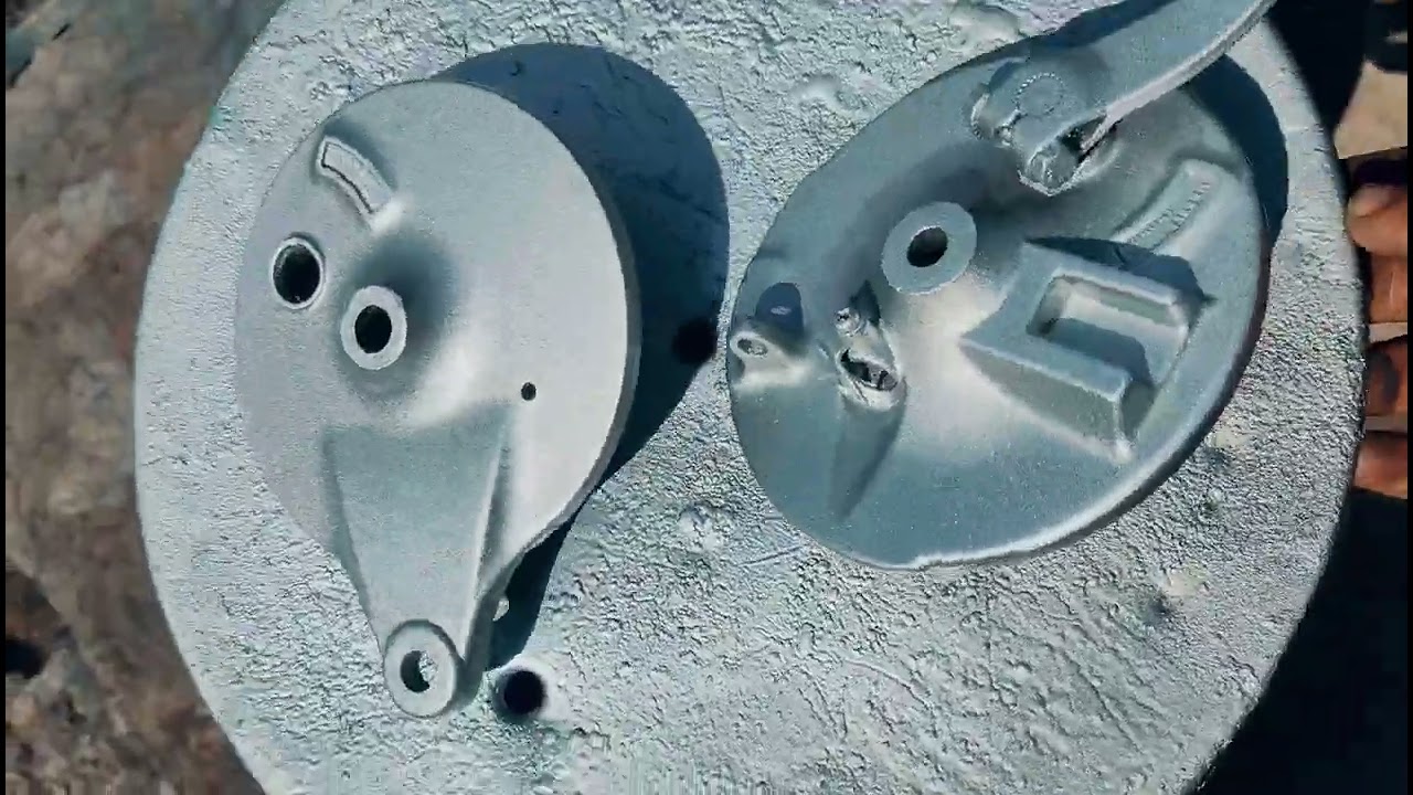 Bajaj CT 100 break drum plate repaint 