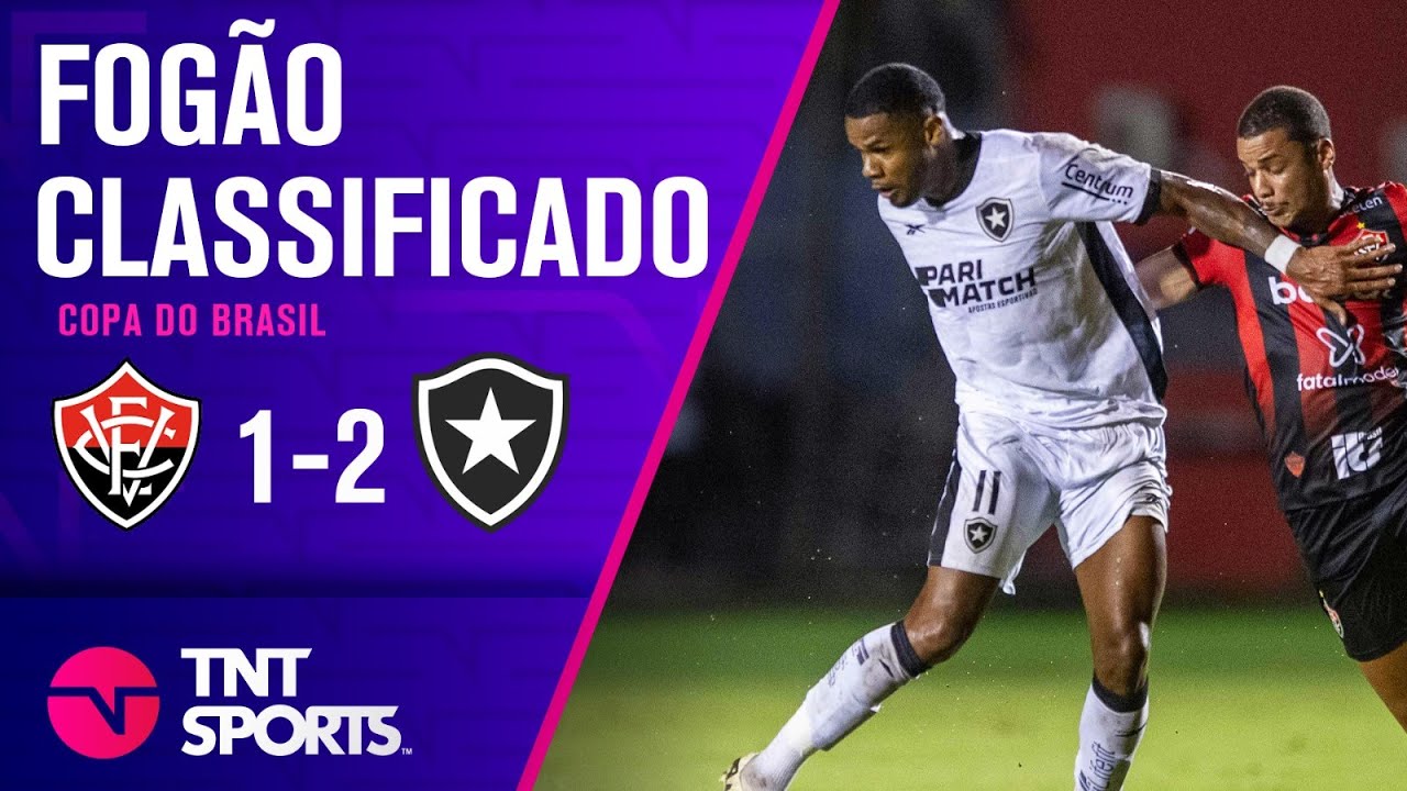 BOTAFOGO VENCE COM BELO GOL DE JÚNIOR SANTOS E SE GARANTE NA PRÓXIMA FASE! VITÓRIA 1X2 BOTAFOGO