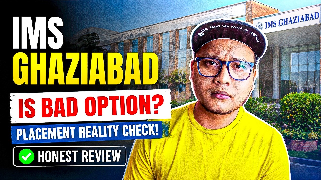 IMS Ghaziabad is Bad Option? Placement Reality Check! Honest Review✅
