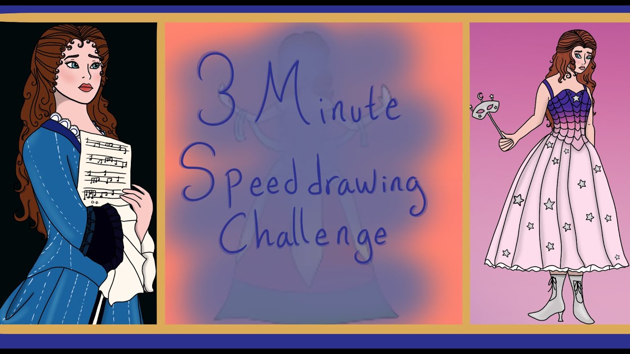 3 Minute Drawing Challenge: Phantom of the Opera!