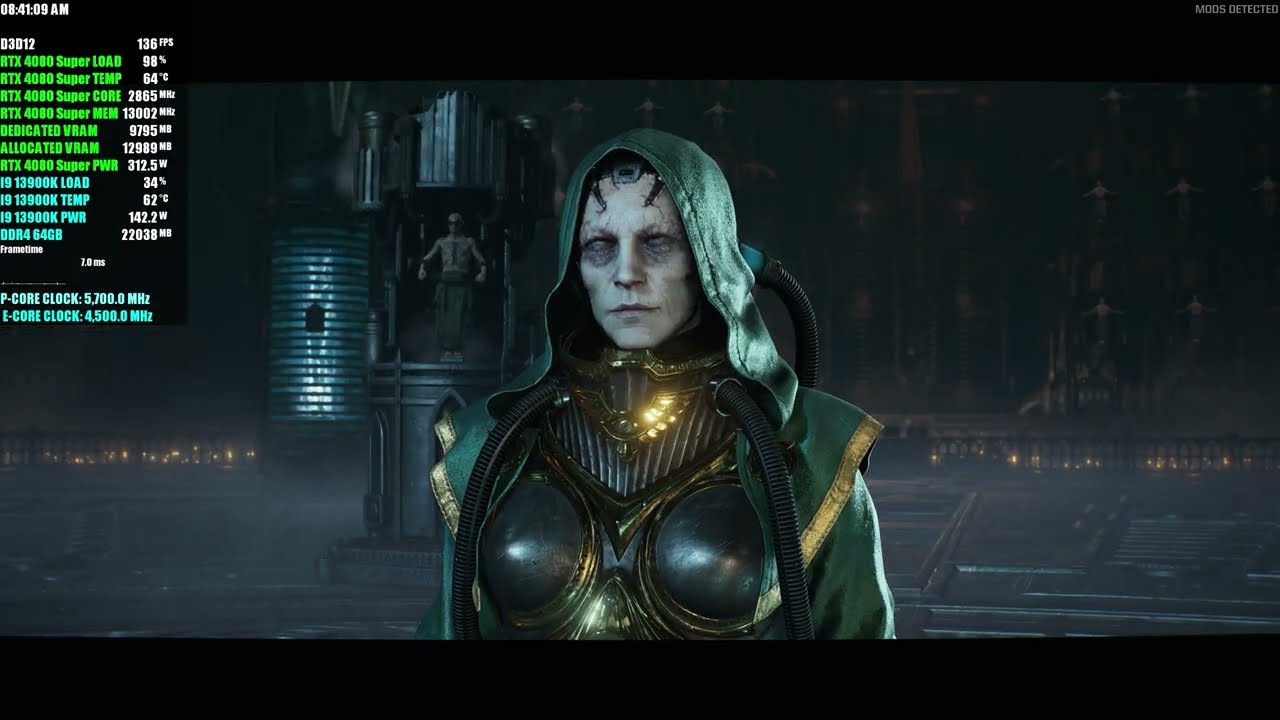 RTX 4080 Super | 13900K | Warhammer 40,000: Space Marine 2 4K Ultra Settings DLSS 4 Quality FG