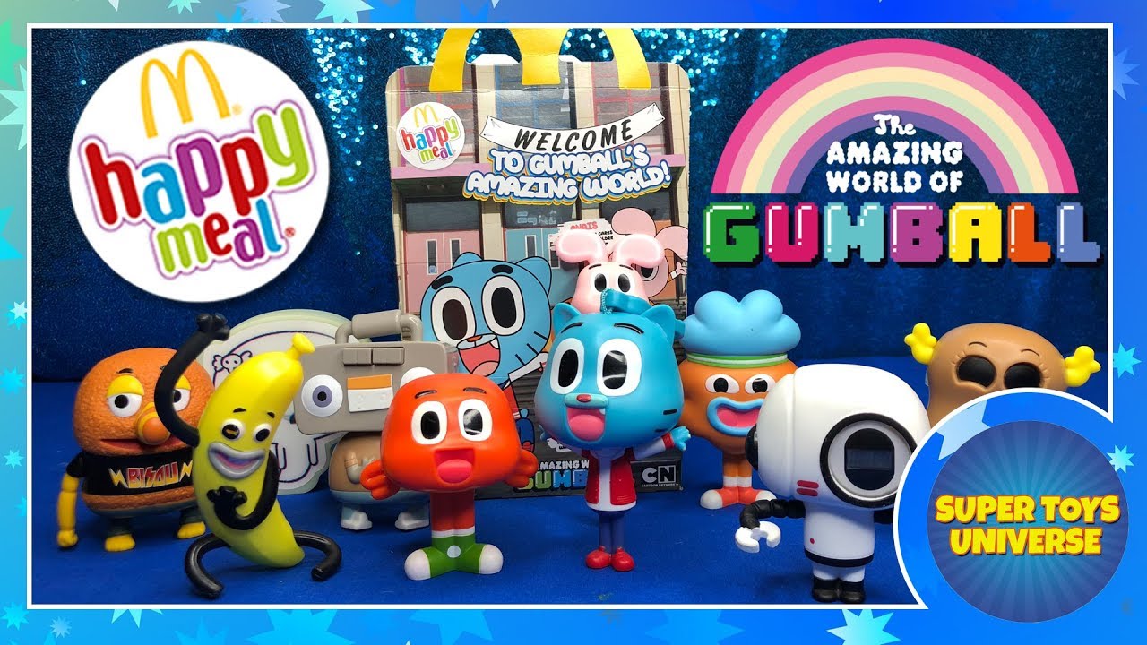 🌈The Amazing World of Gumball McDonalds Happy Meal Toys 2018 FULL SET