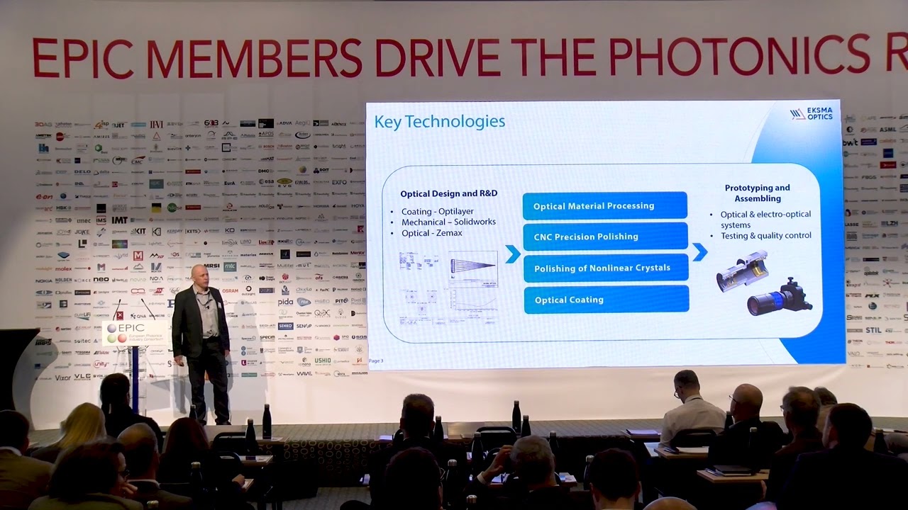 EKSMA Optics presentation at the EPIC Annual General Meeting 2022 at Vilnius
