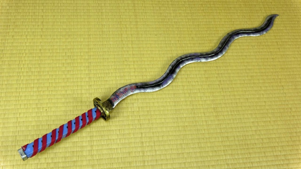 【鬼滅の刃】伊黒小芭内の日輪刀の作り方 - Kimetsu no Yaiba Iguro's Nichirin Blade Tutorial