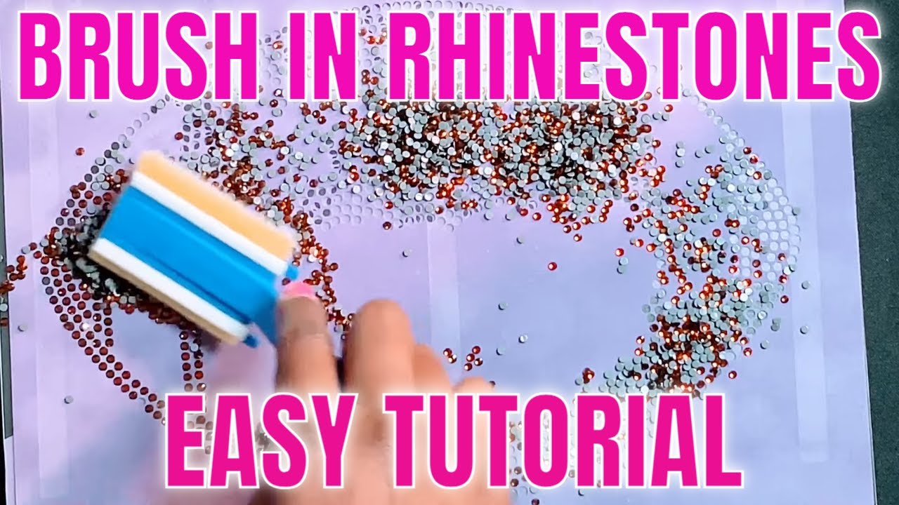 How to Brush in Rhinestone Templates | Easy Step-by-Step Tutorial
