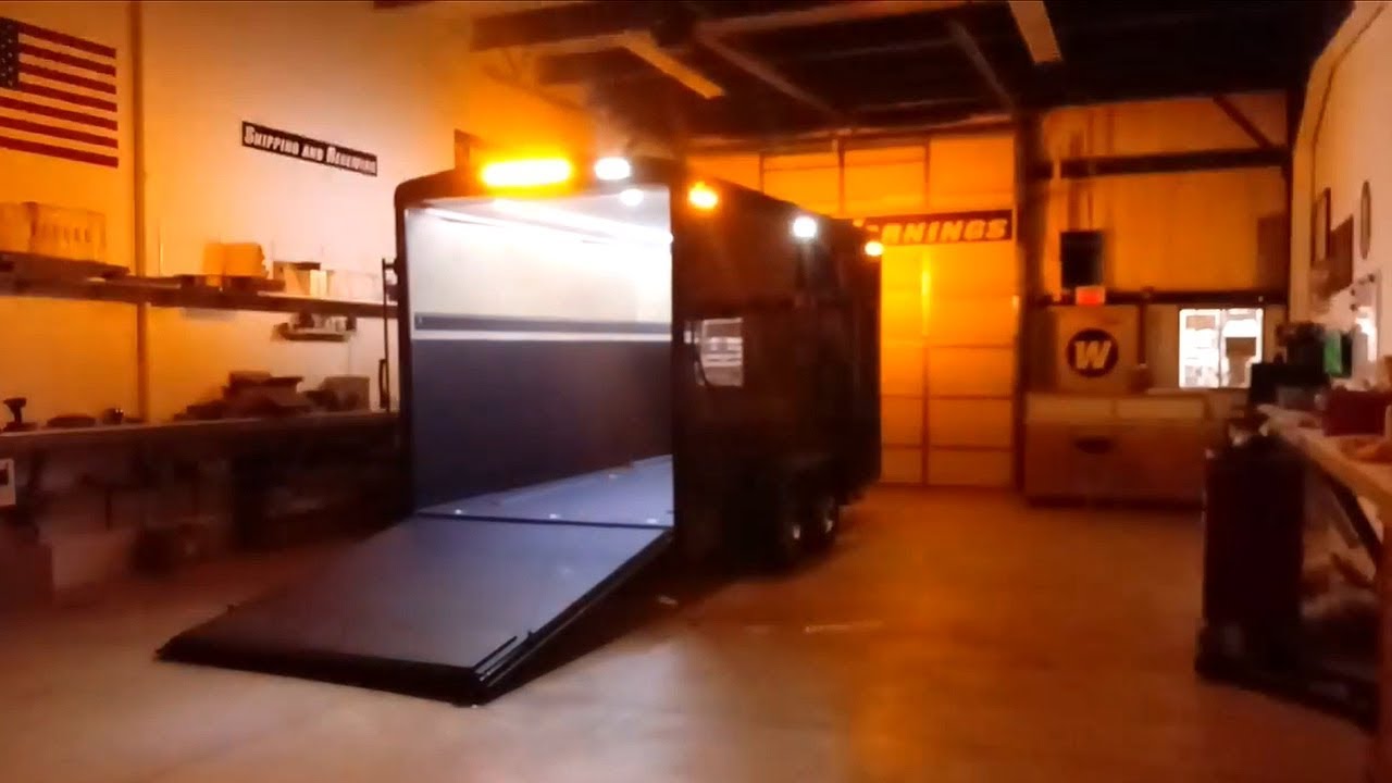 Custom Trailer Work Lights and Safety Strobe Lights