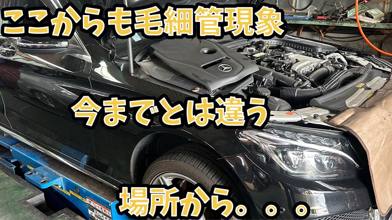 Cクラス 205 新たな箇所からの毛細管現象！！漏れない車ない！！