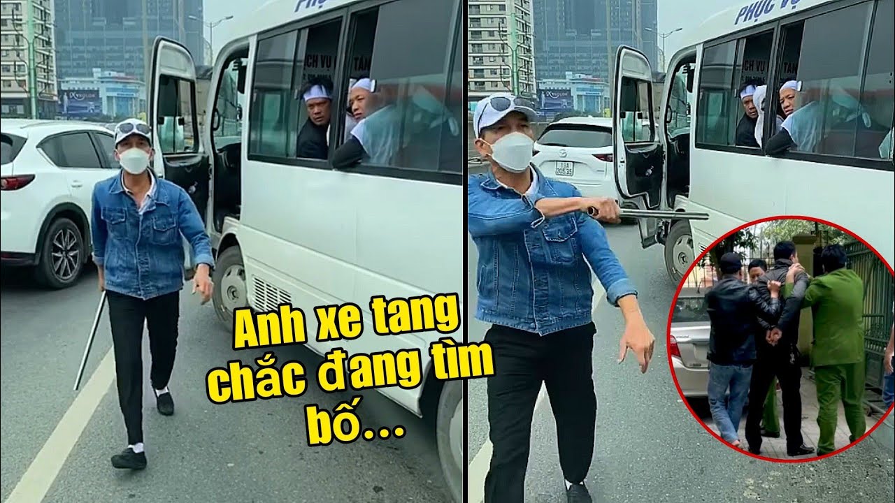 Anh tài xế này chắc đang TÌM BỐ va chạm có CHÚT XÍU là đòi chơi KHÔ MÁU !