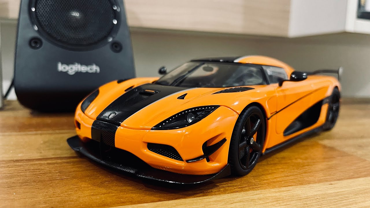 AUTOart Koenigsegg Agera RS Cone Orange 1:18 Scale (Unboxing)