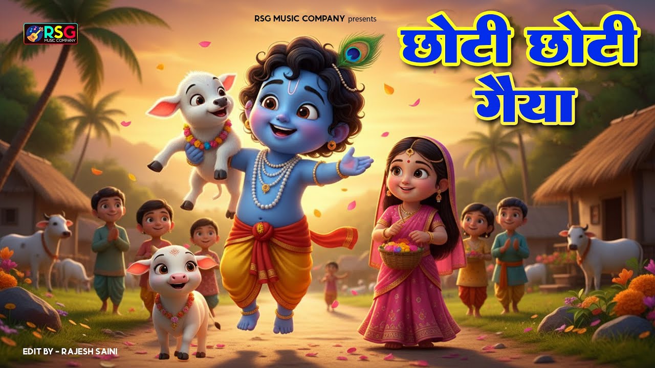 छोटी छोटी गैया छोटे छोटे ग्वाल। Choti Choti Gaiya Chote Chote Gwal। #kanha #krishna #krishnabhajan