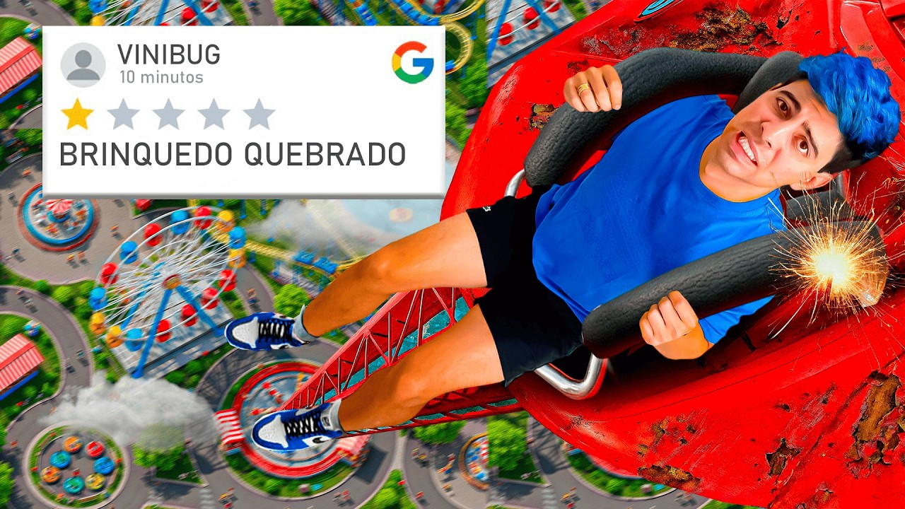 24 HORAS TESTANDO O PIOR PARQUE DE DIVERSÕES DO MUNDO!!
