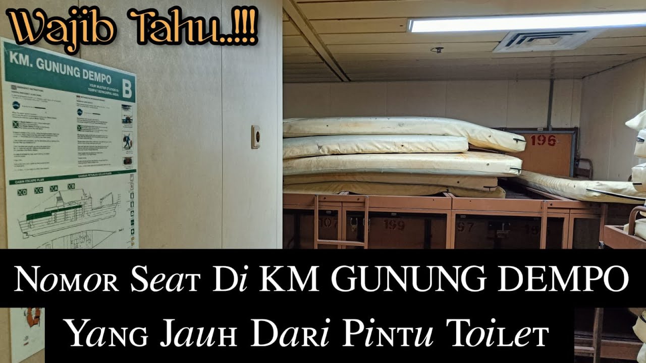 (Episode 206) Nomor Seat KM GUNUNG DEMPO Yang Jauh Dari Depan Pintu Toilet.