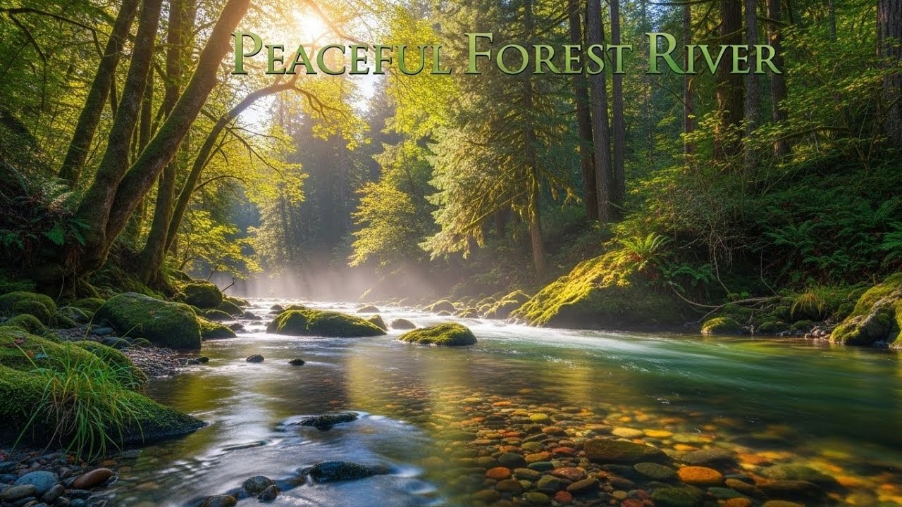 River Flow Through Forest 🌲🌊 Peaceful Soundscape for Sleep and Inner Peace #2642