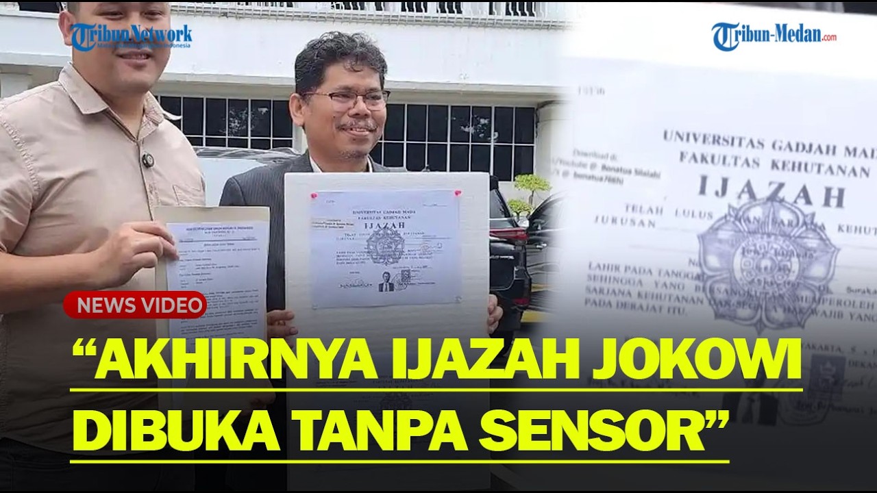 TANPA SENSOR❗ Bonatua Tunjukkan Salinan Ijazah Jokowi dari KPU Usai Menang Sidang Gugatan