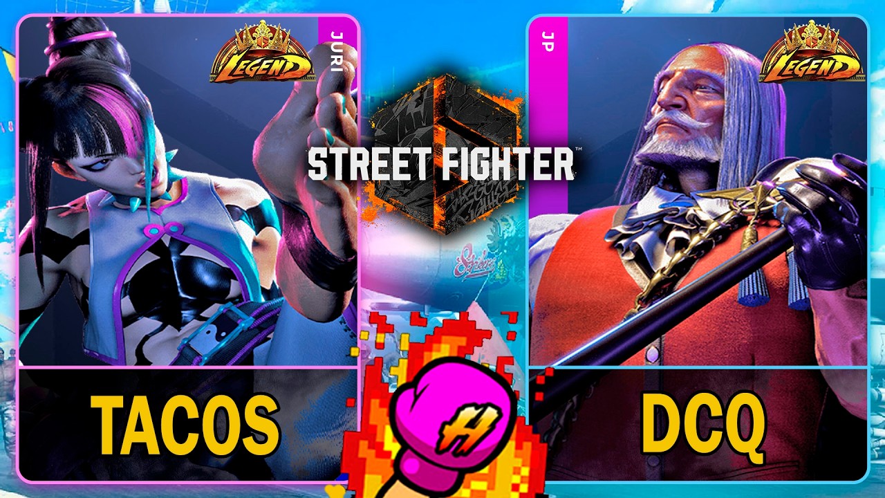 SF6 Tacos (JURI) VS DCQ (JP)🥊Street Fighter 6🥊スト6🥊4K 60ᶠᵖˢ