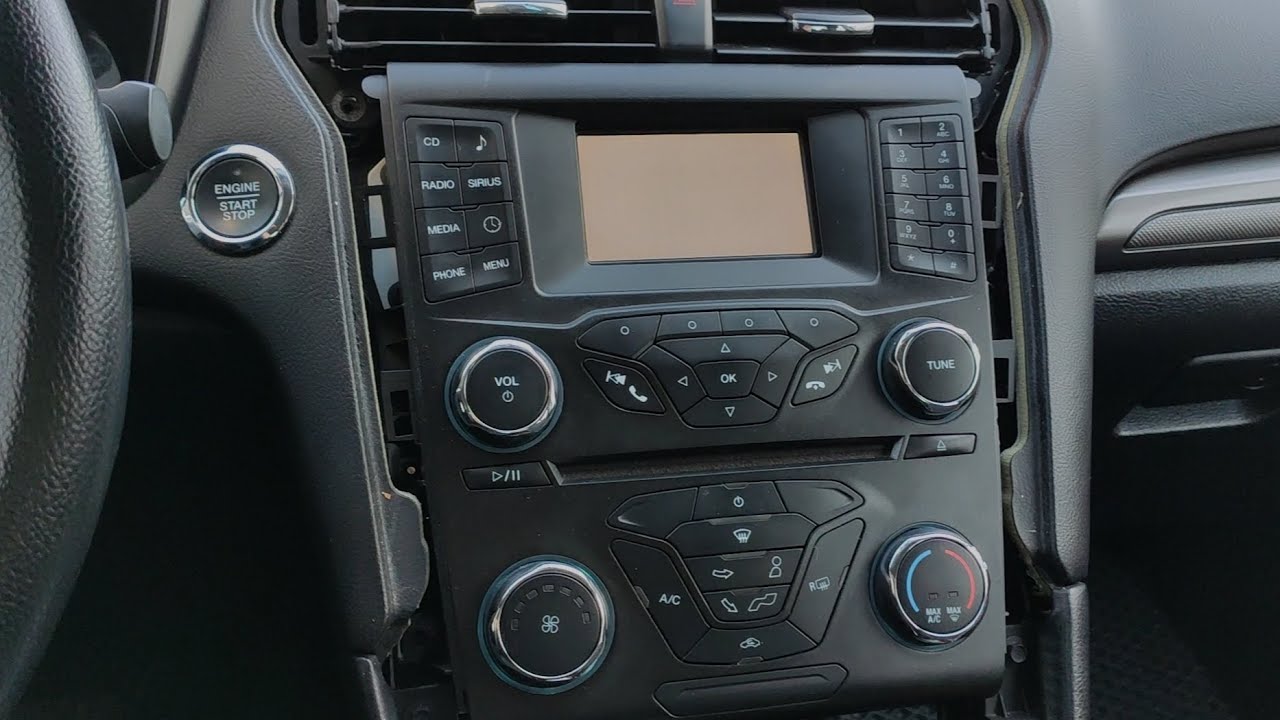 Как снять магнитолу, замена дисплея Ford Fusion часто 1