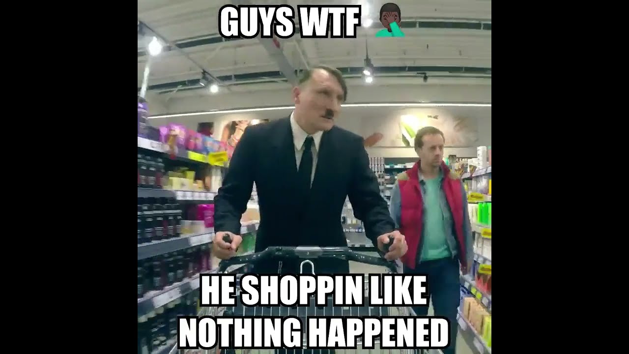 Adolf Hitler Shopping (Colorized)